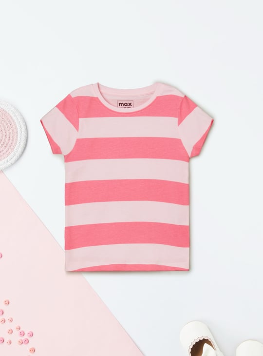 Girls Striped T-shirts - Pack of 2