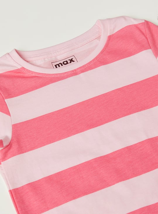 Girls Striped T-shirts - Pack of 2