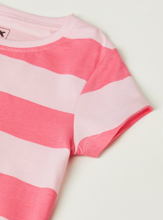 Girls Striped T-shirts - Pack of 2