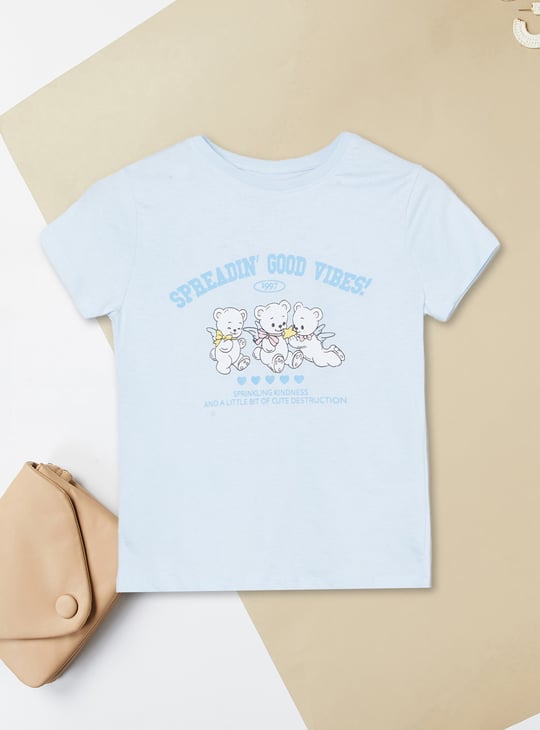 Girls Printed T-shirt - Pack of 2
