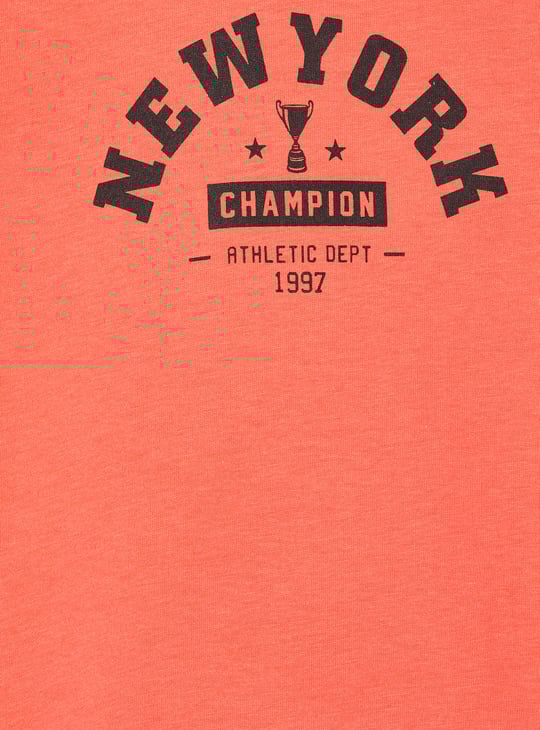 MAX Boys Printed Crew Neck T-shirt