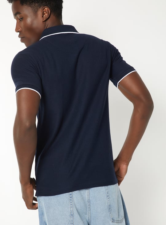 Men Solid Polo T-shirt