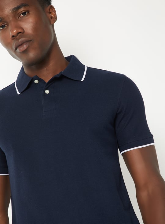Men Solid Polo T-shirt