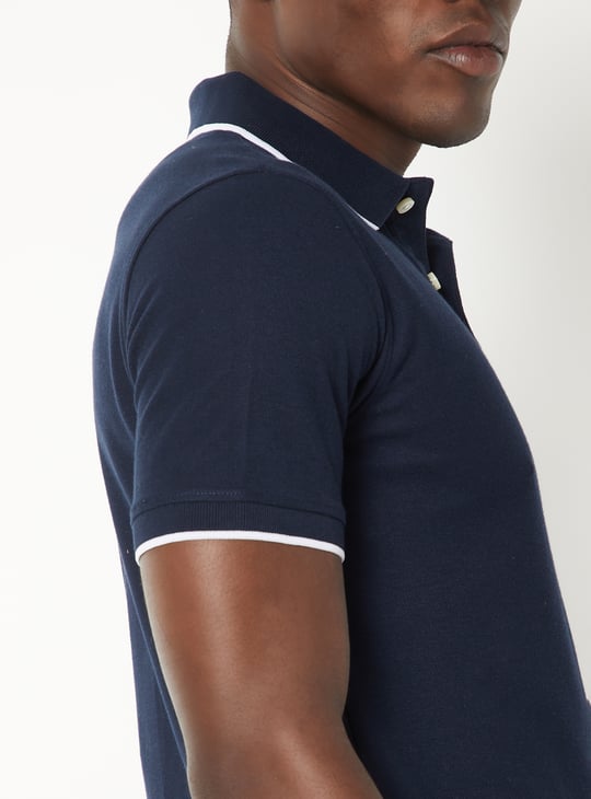 Men Solid Polo T-shirt