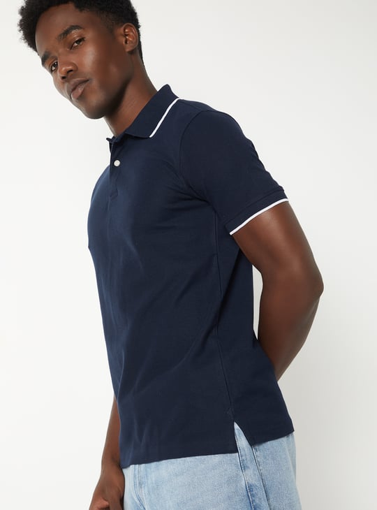 Men Solid Polo T-shirt