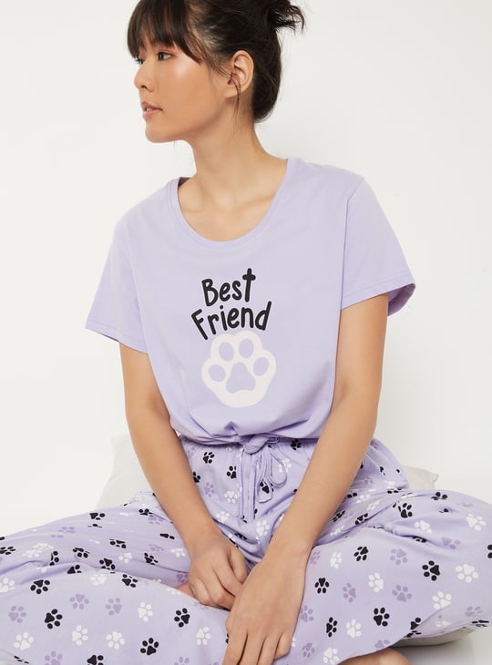 Women Printed PJ Set