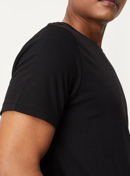 Men Solid T-shirt - Pack of 2