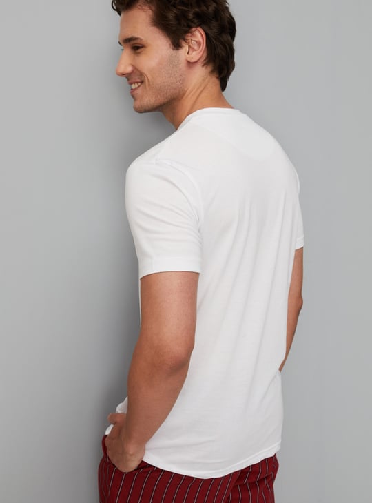 Men Solid T-shirt - Pack of 2