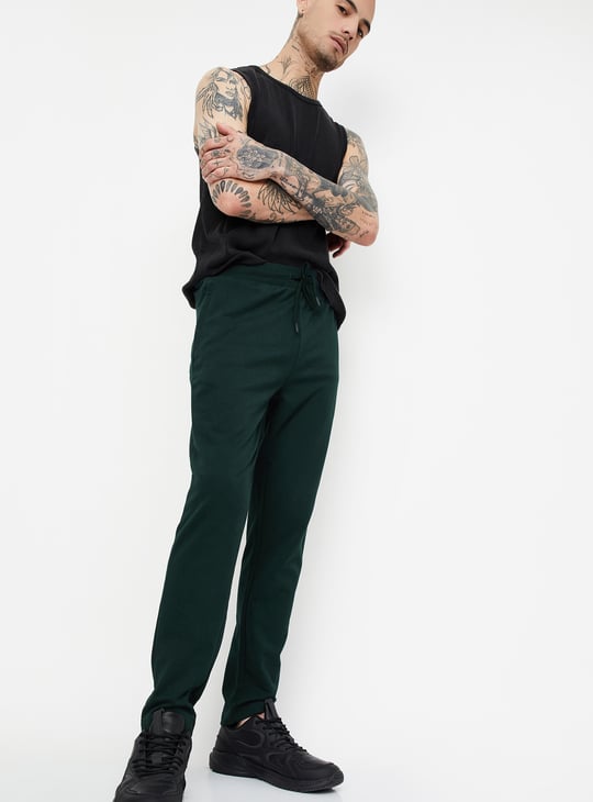 Men Solid Athleisure Track Pants