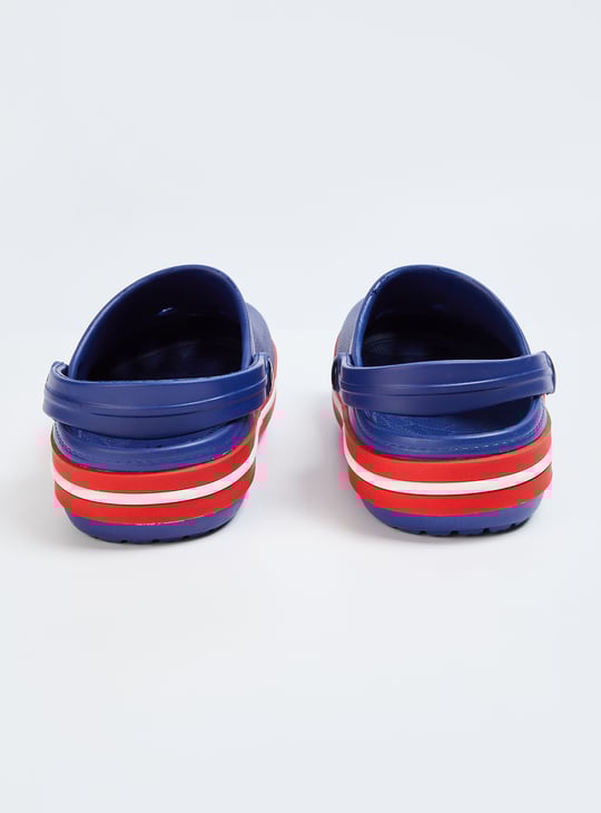 Boys Clogs with Decorative Foxing