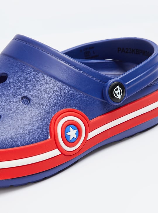 Boys Clogs with Decorative Foxing