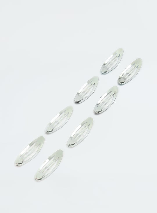 Girls Glittery Tic Tac Hair Clips - Pack of 8