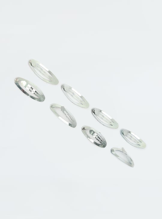 Girls Glittery Tic Tac Hair Clips - Pack of 8