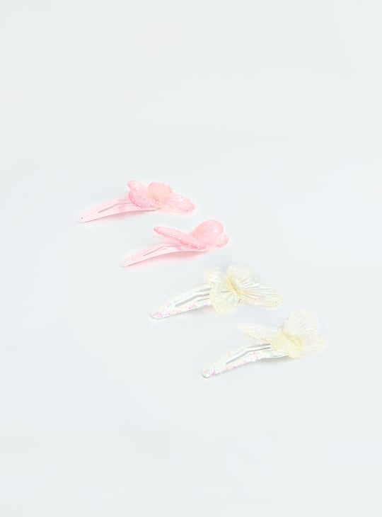 Girls Assorted Tic Tac Hair Clip - Pack of 4