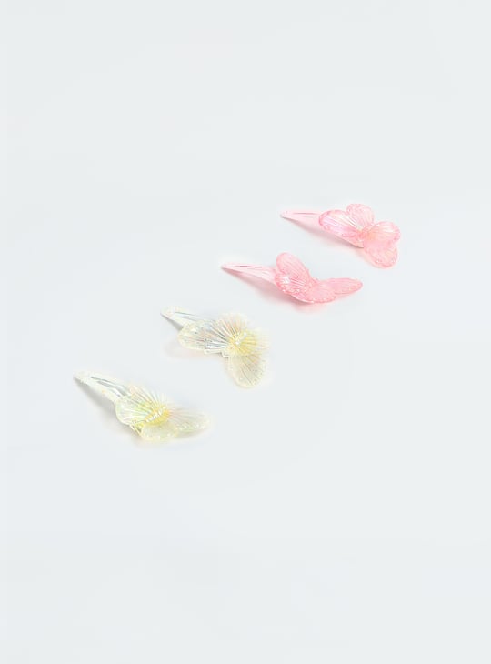 Girls Assorted Tic Tac Hair Clip - Pack of 4