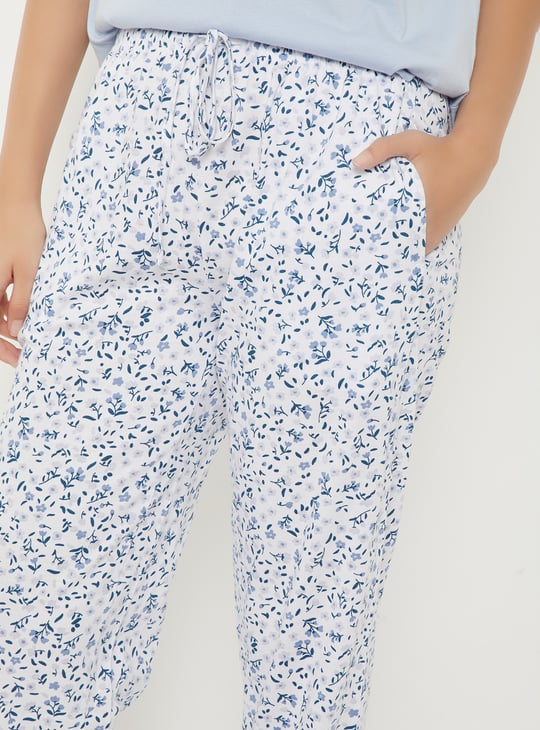 Women Floral Print PJ Set