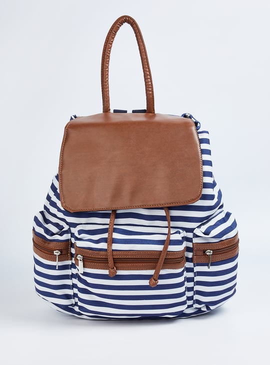 Madden girl striped canvas backpack best sale