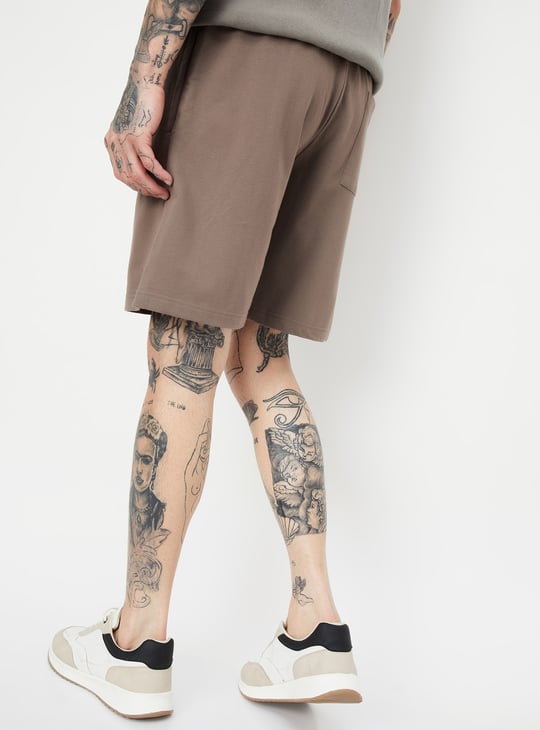 Men Solid Athleisure Shorts