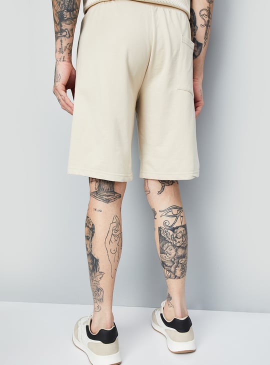 Men Solid Athleisure Shorts