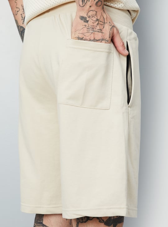 Men Solid Athleisure Shorts