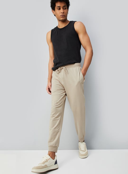 Men Solid Athleisure Joggers