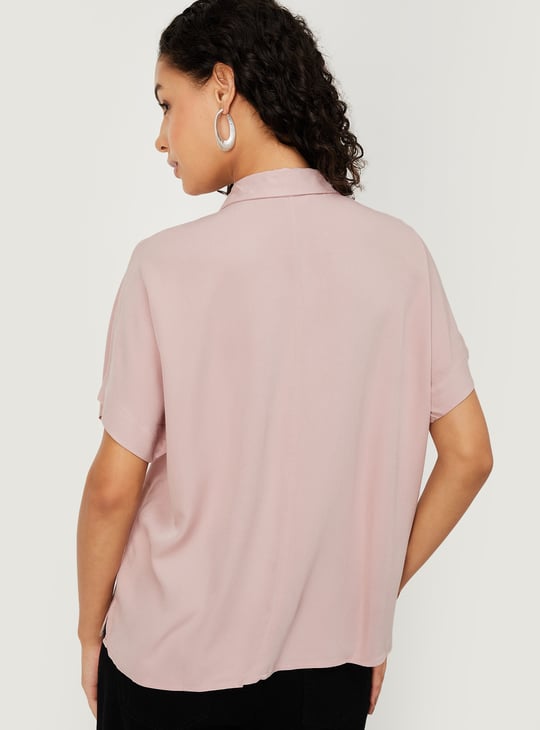 Women Solid Extended Sleeves Shirt