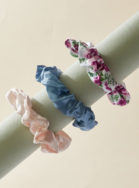 Women Assorted Scrunchies - Pack of 3
