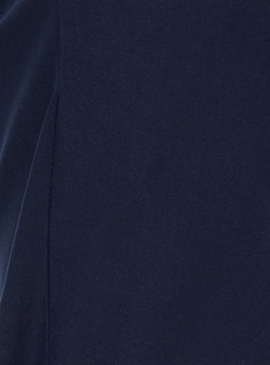 Men Slim Fit Solid Formal Trousers