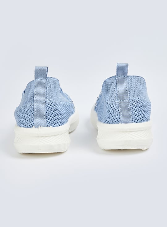 Girls Swarovski Embellished Slip-On Sports Shoes
