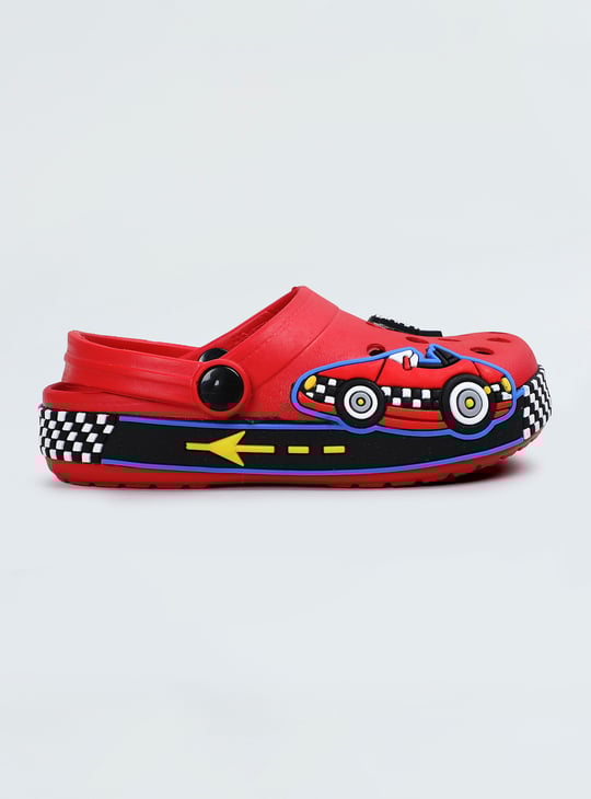 Boys Charm-Detailed Clogs
