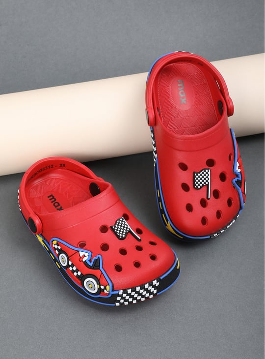 Boys Charm-Detailed Clogs