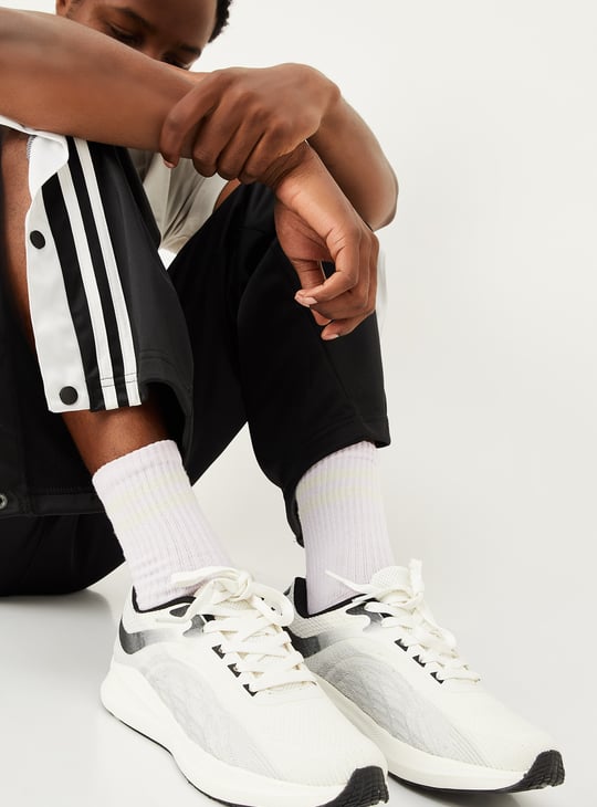 Men Knit Athletic Shoes Off White Knit