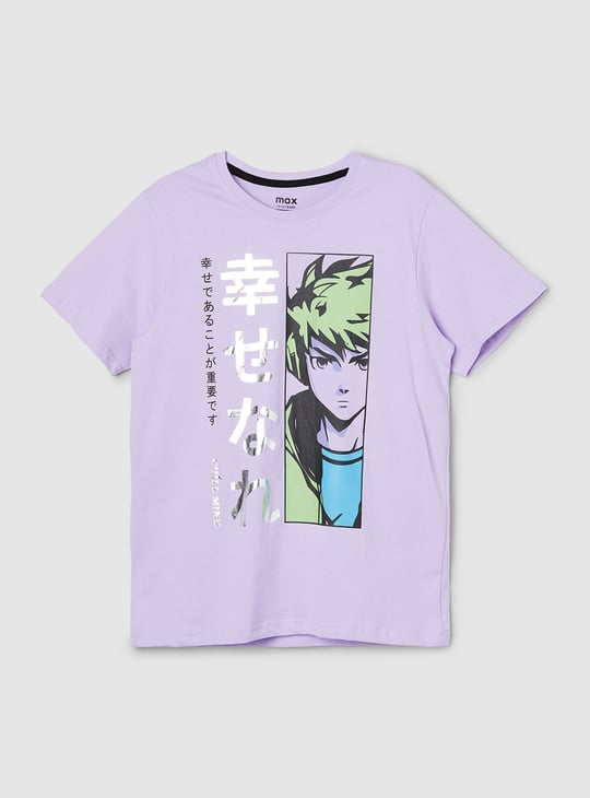 Boys Anime Printed T-shirt