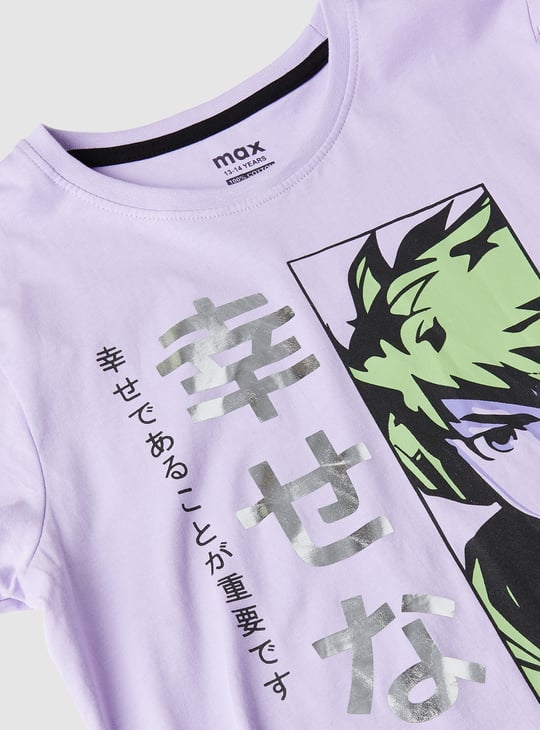 Boys Anime Printed T-shirt