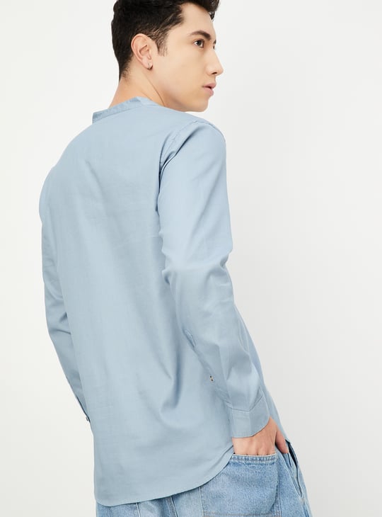 Men Solid Short Kurta