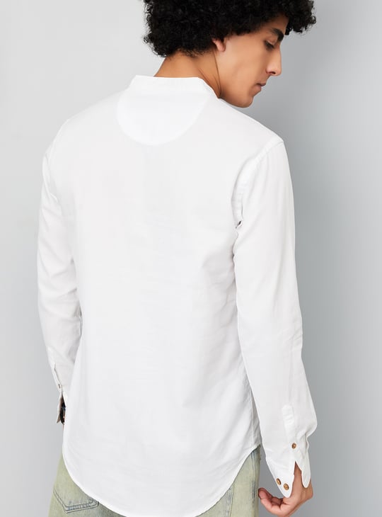 Men Solid Short Kurta