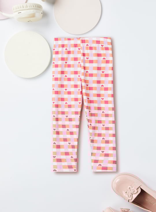 Girls Printed Full-Length Leggings