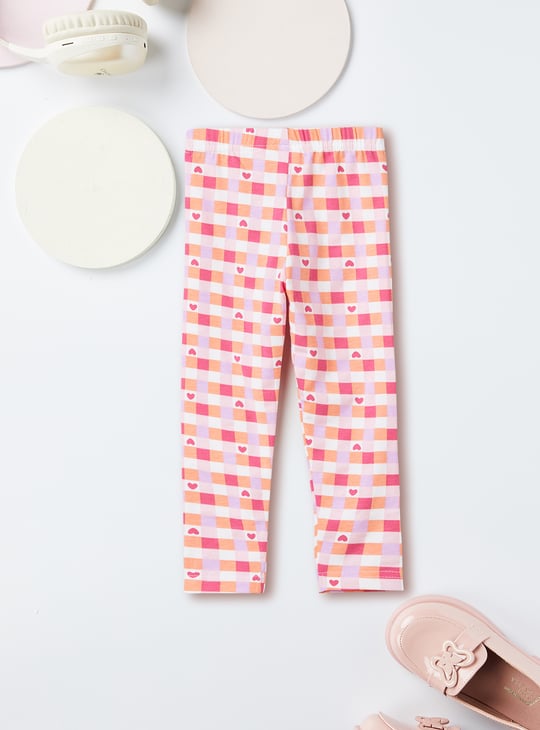 Girls Printed Full-Length Leggings