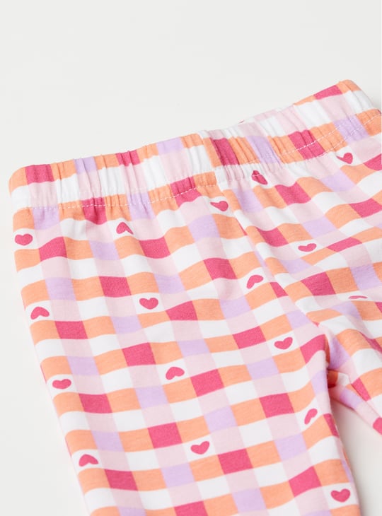 Girls Printed Full-Length Leggings