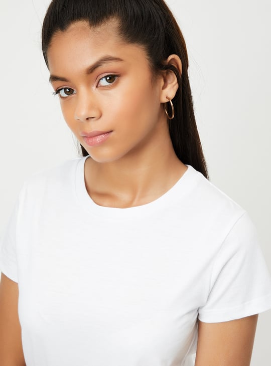 Girls Printed Pinafore Dress with T-shirt