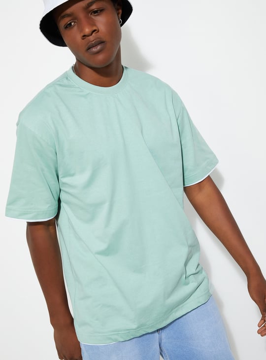 URB_N Men Solid Oversized T-shirt
