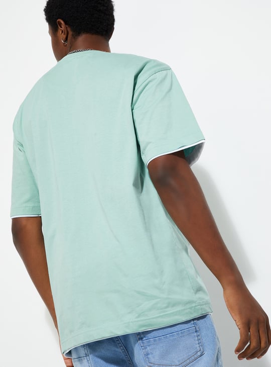 URB_N Men Solid Oversized T-shirt