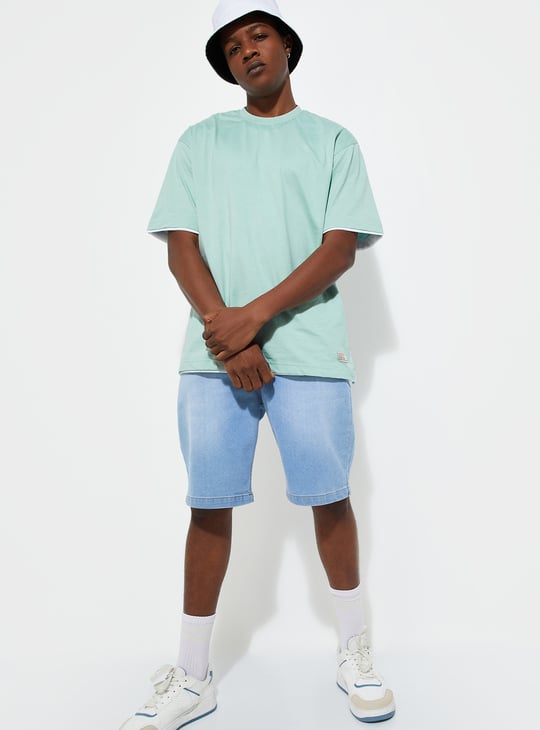 URB_N Men Solid Oversized T-shirt
