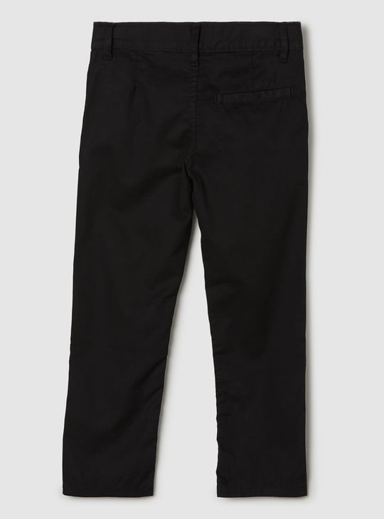 Boys Solid Woven Trousers