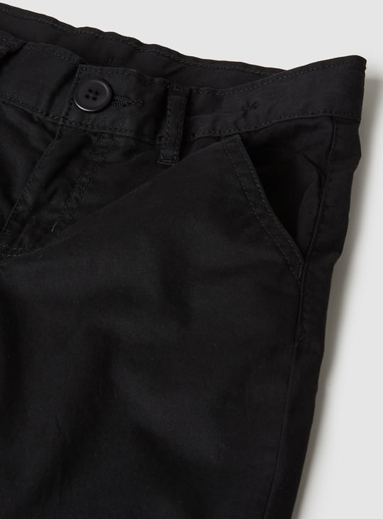 Boys Solid Woven Trousers