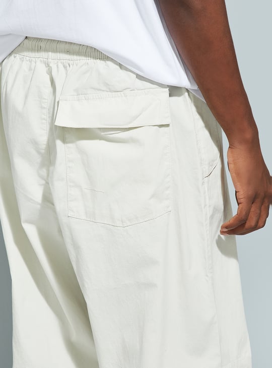 URB_N Men Solid Parachute Pants