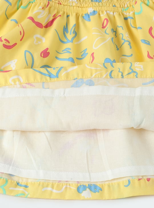 Girls Printed Fit & Flare Dress