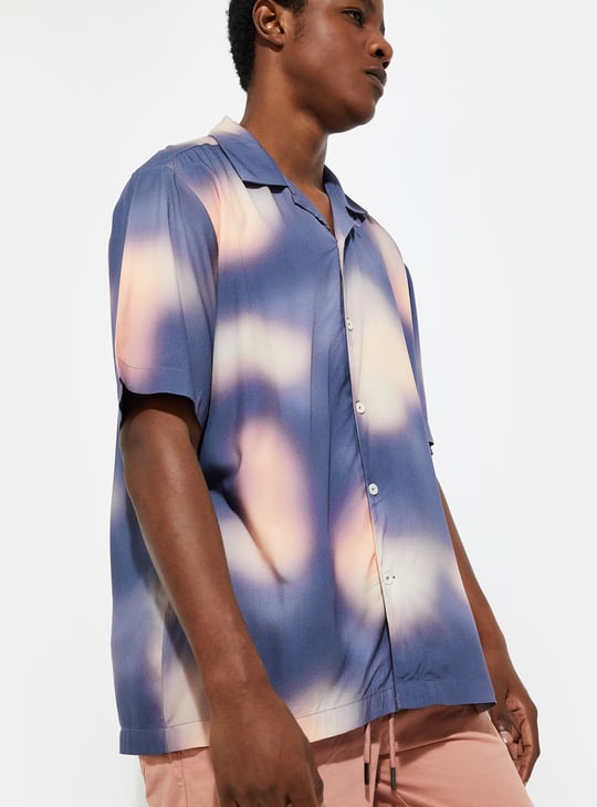 URB_N Men Printed Oversized Shirt