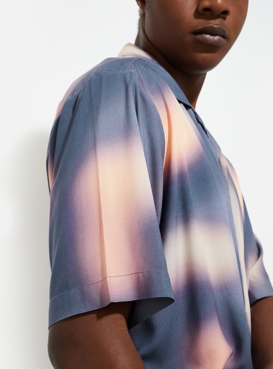 URB_N Men Printed Oversized Shirt