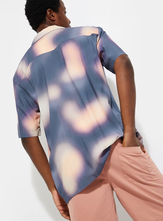 URB_N Men Printed Oversized Shirt